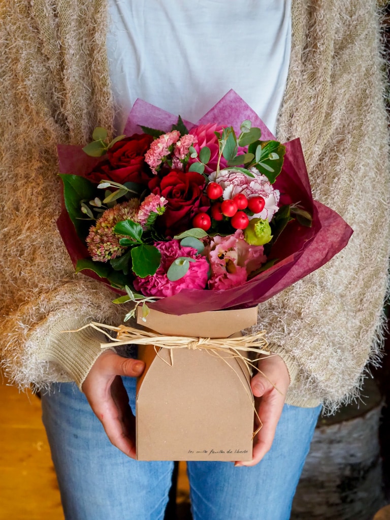 【そのまま飾れるブーケBOX | 店頭受取】Bouquet Debout - ブーケ ドゥブー | ヴァンルージュ