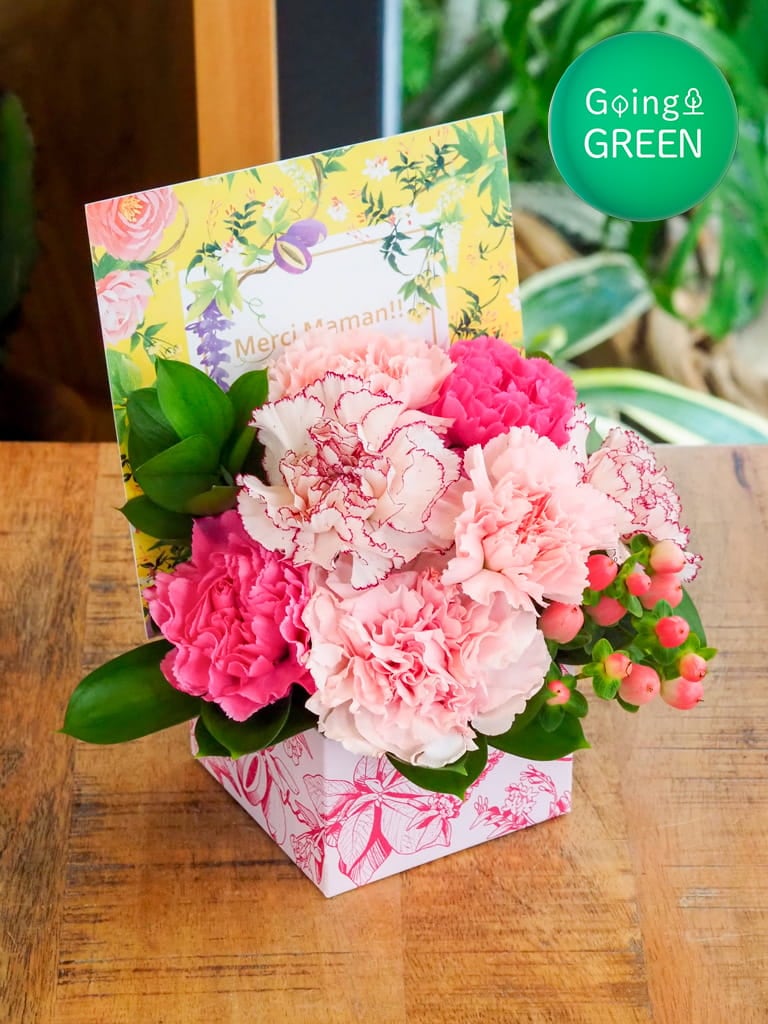 母の日限定｜アレンジメント｜&Eacute;crin de Fleurs - エクラン ドゥ フルール - フランボワーズ [ ピンク系 ]｜数量限定