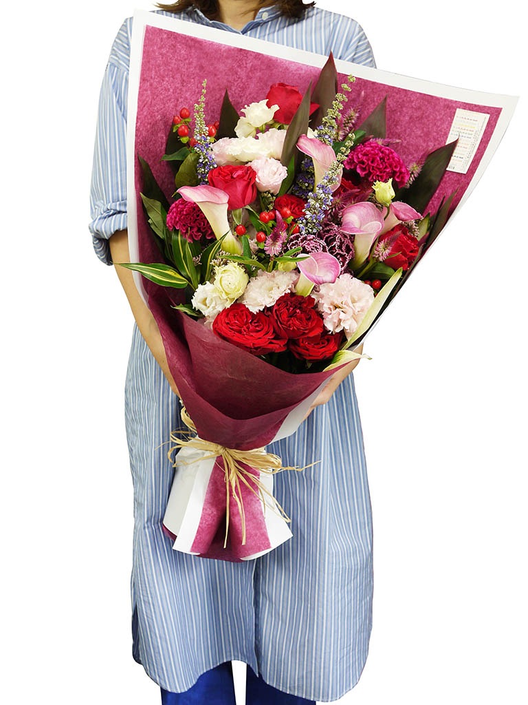 ワンサイドブーケ Lサイズ 選べる3色 用途 結婚祝い 結婚記念日 レミルフォイユドゥリベルテ 花 ギフト 通販 ワンサイドブーケ Lサイズ 選べる3色 用途 結婚祝い 結婚記念日 レミルフォイユドゥリベルテ 花 ギフト 通販