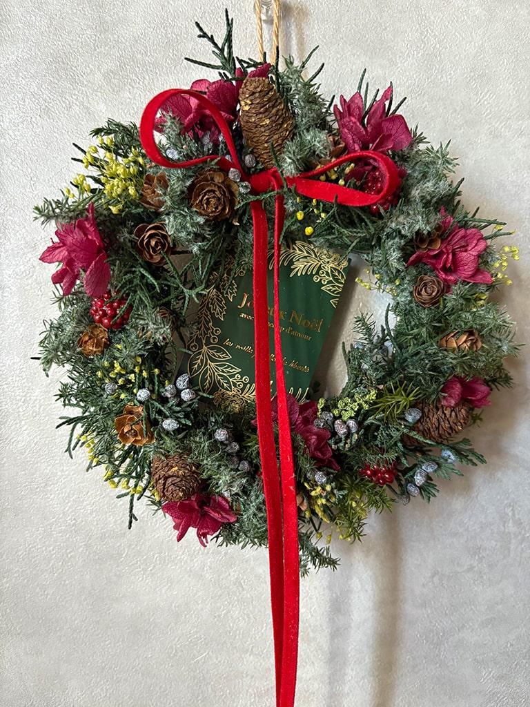 クリスマスリース　ブランド　一点物 大阪店オリジナル｜一点物】クリスマスリース｜送料込み* [レッド