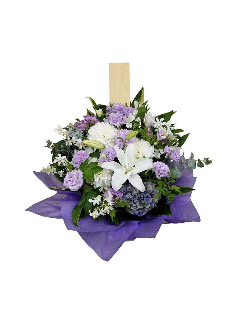 お供えアレンジメント|淡い色系|Lサイズ