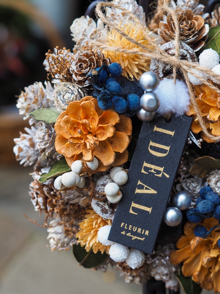 木の実とお花＊春のリース〜壁掛け＊ナチュラルリース〜＊サイクリング日和♪ 木の実とお花＊春のリース〜壁掛け＊ナチュラルリース〜＊サイクリング