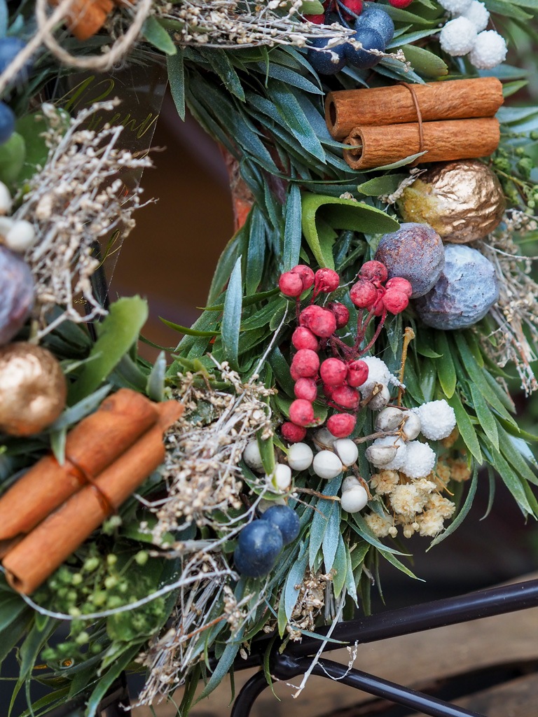 季節のナチュラルリース ｜Mサイズ　-ナチュラル