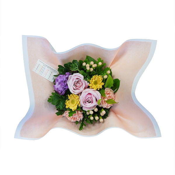 【giftee対象商品】ナチュラルバスケットアレンジメント｜パステル