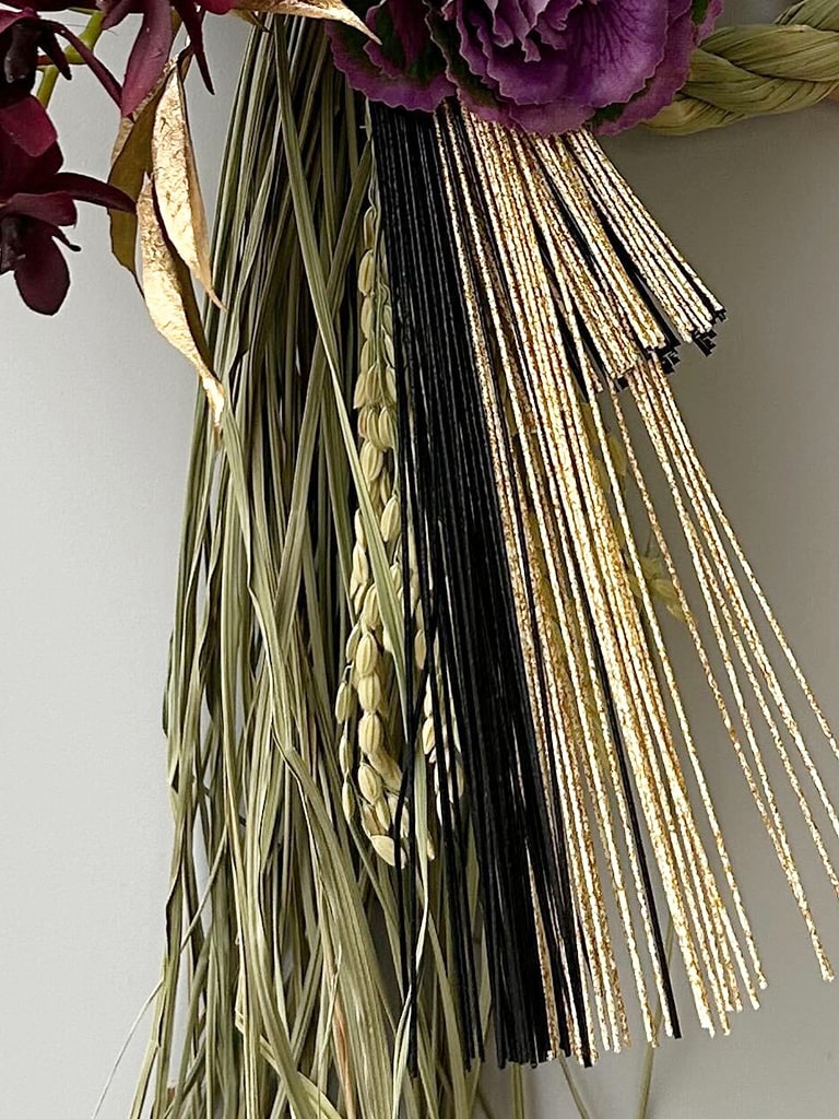 大崎店オリジナル｜一点物】お正月 しめ飾り ｜ 紫 | 予算,～5,500円