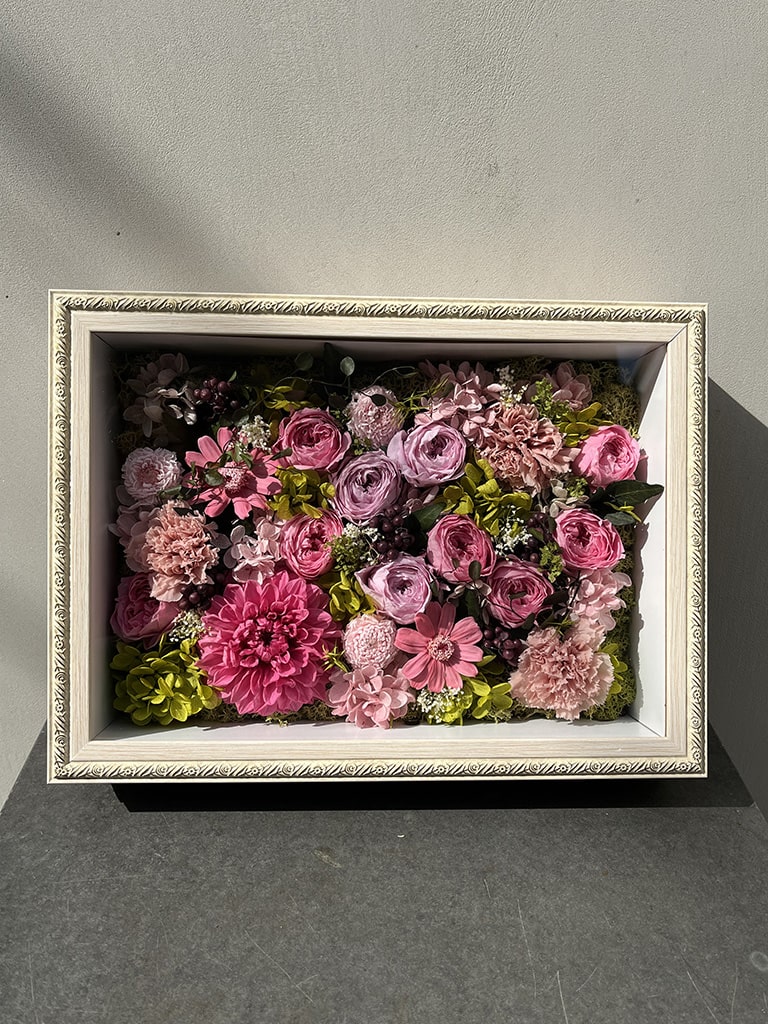 【大阪店オリジナル】プリザーブドフラワーフレーム｜送料込み*