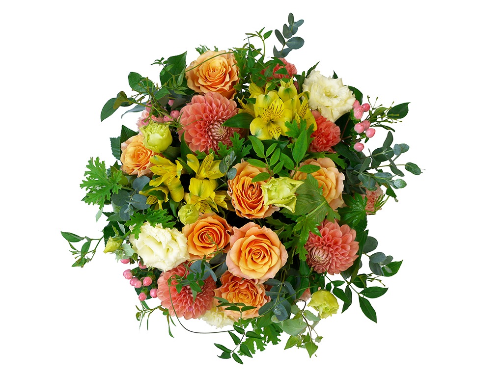 ナチュラルバスケットアレンジメント|Lサイズ|選べる5色