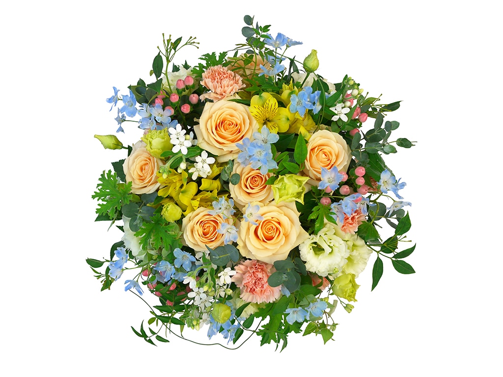 ナチュラルバスケットアレンジメント|Lサイズ|選べる5色