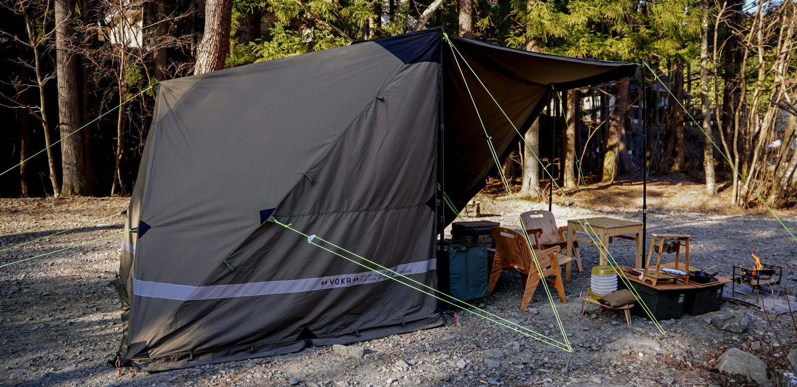 未使用品 YOKA CABIN ダークカーキ YOKA CABIN本体 ダークカーキ｜キャンプ用品ならLiberty Base