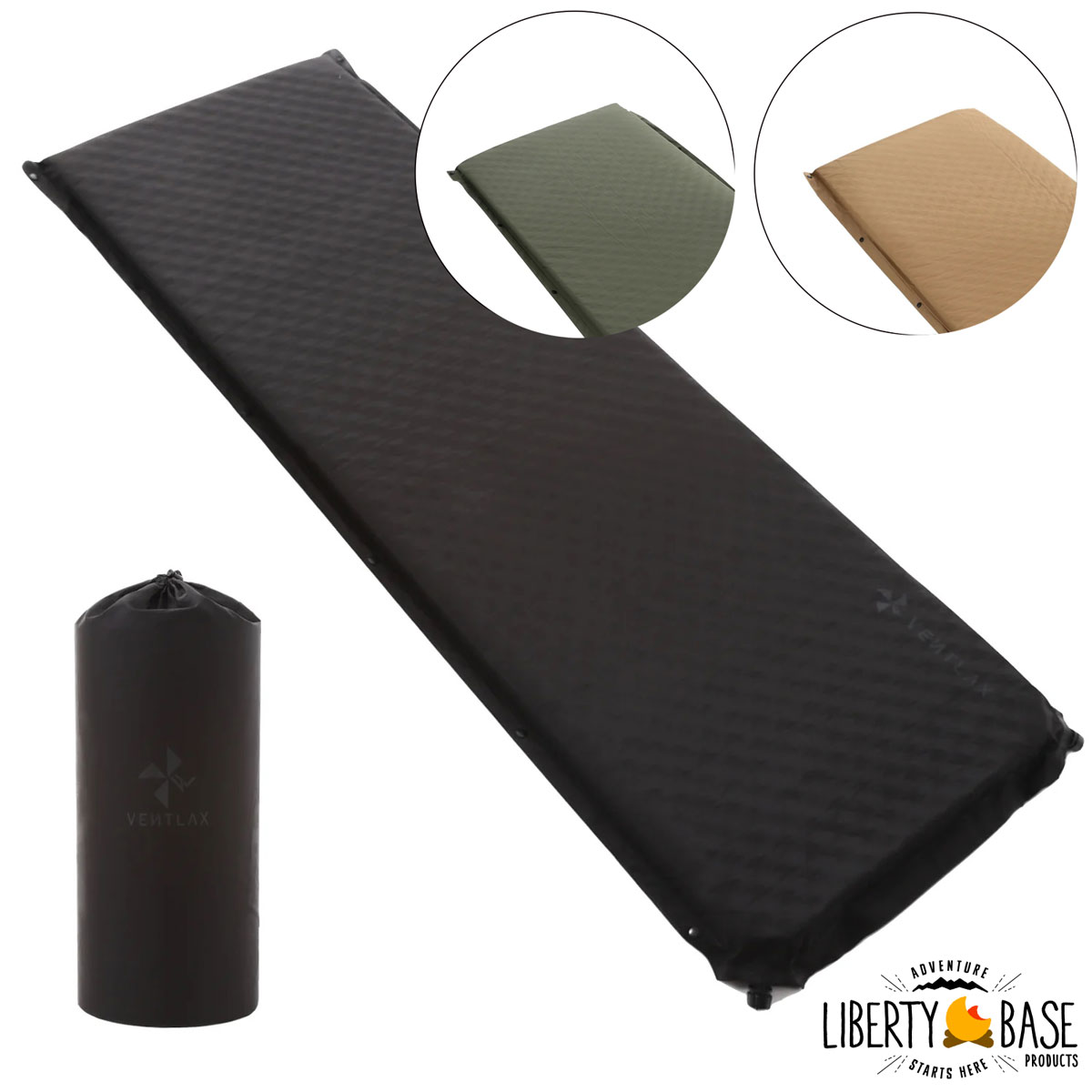 【美品2個】VENTLAX ヴェントラクス　インフレータブルマット　OLIVE ヴェントラクス インフレータブルマット VENTLAX INFLATABLE MAT