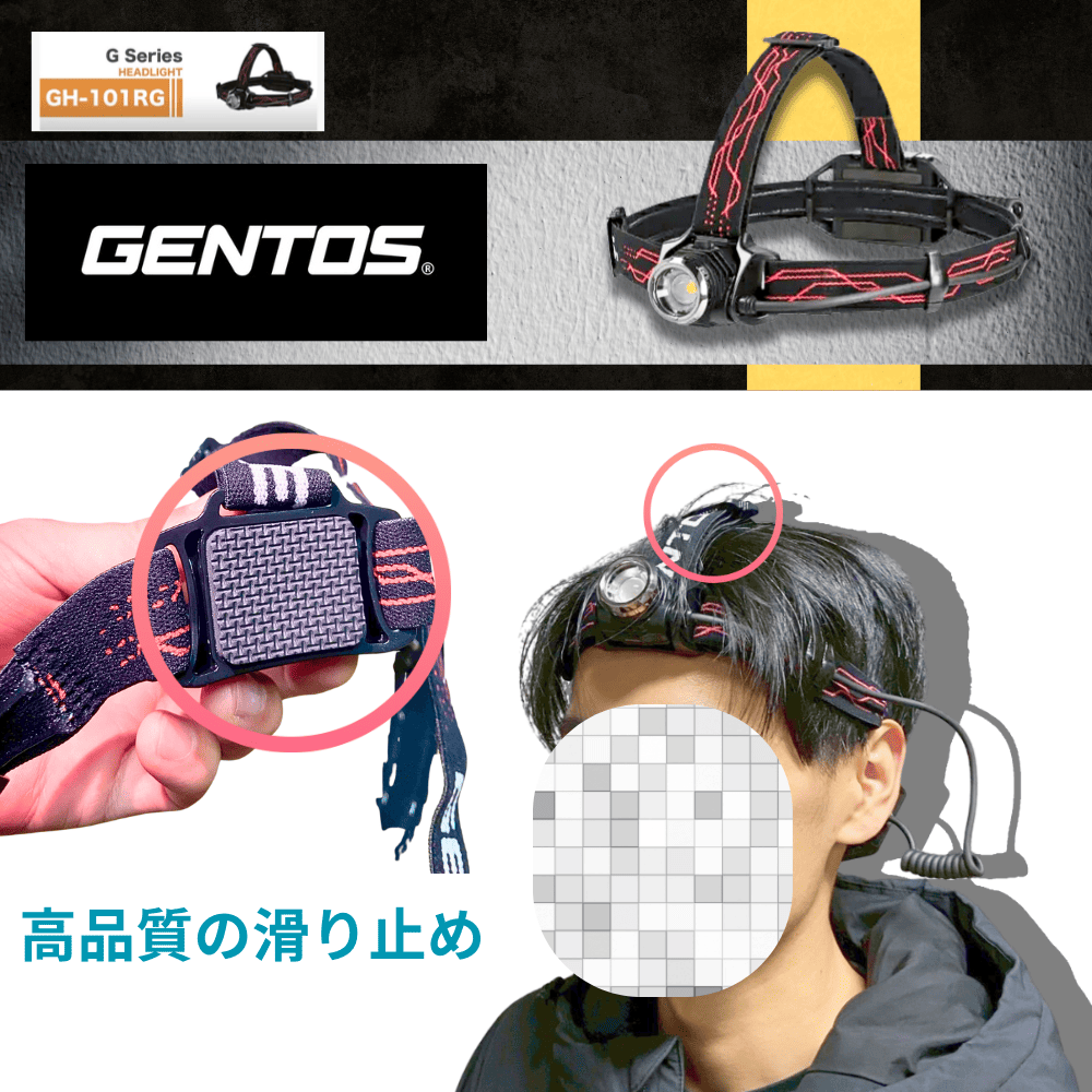GENTOS GH-101RG ヘッドランプ GH-101RG - GENTOS
