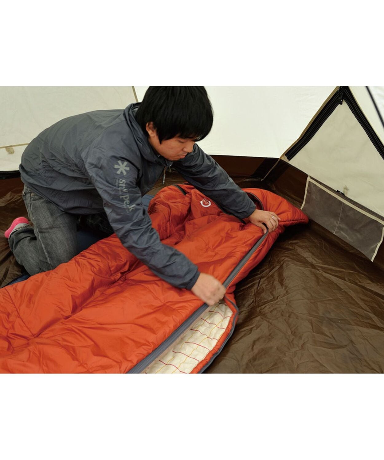 Snow peak セパレートシュラフ オフトンワイド｜キャンプ用品なら