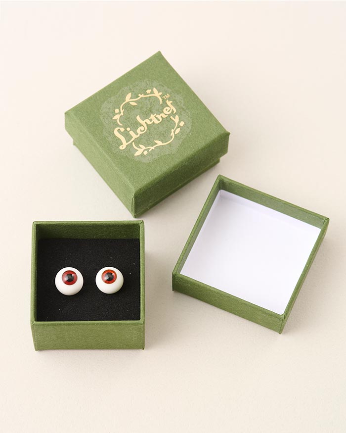 グラスアイ/レッド 12mm・14mm