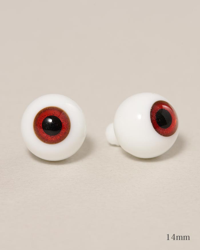 グラスアイ/レッド 12mm・14mm