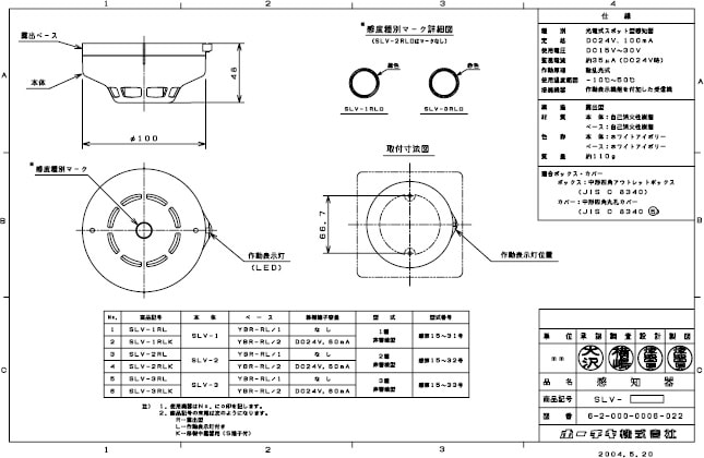ライコムオンラインショップ すべての商品 【20%OFF】ホーチキ SLV-3RL