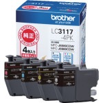 brother ���󥯥����ȥ�å� LC3117-4PK 4���ѥå�