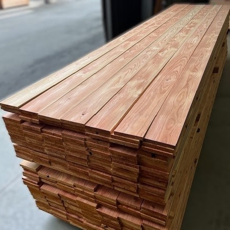 国産杉 エコアコールウッド・18×130×4000mm(3.8kg)【一方上小節材】 | 防腐注入木材 フェンス材,エコアコールウッド材 ...