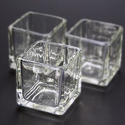 キャンドル用グラス キューブ
