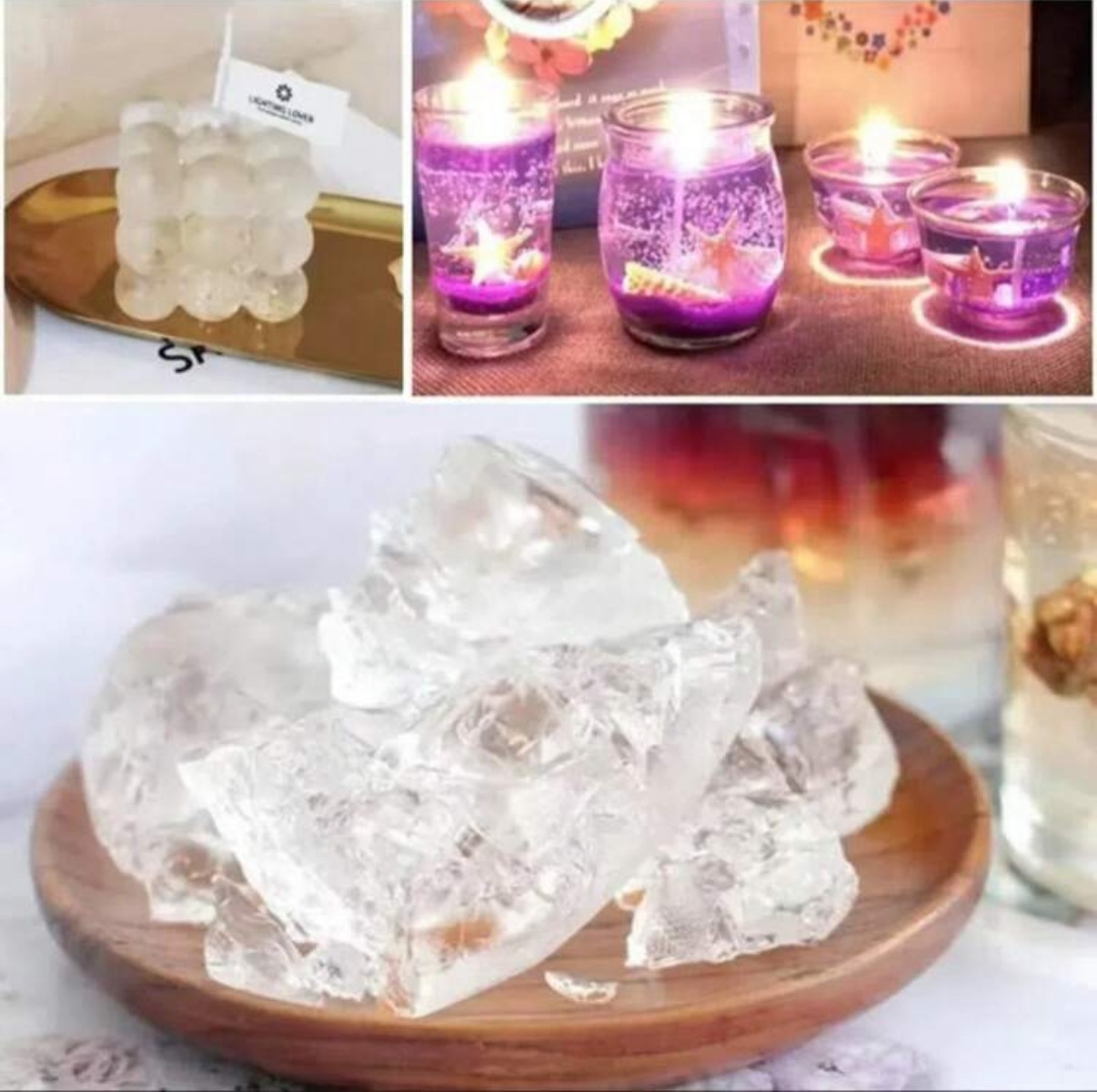 ジェルワックス ソフト ジェルキャンドル作り用 初心者向け