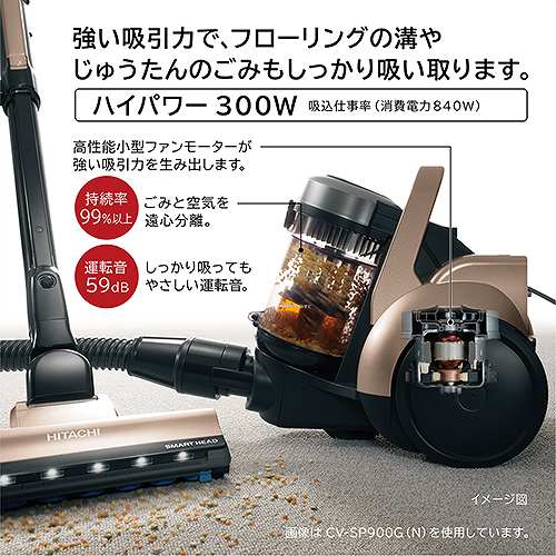 日立 HITACHI CV-SP900G N [サイクロンクリーナー パワかる