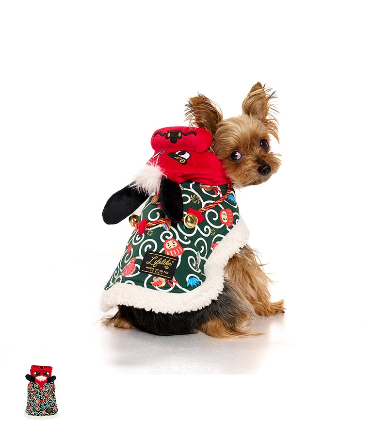 獅子舞唐草ポンチョ