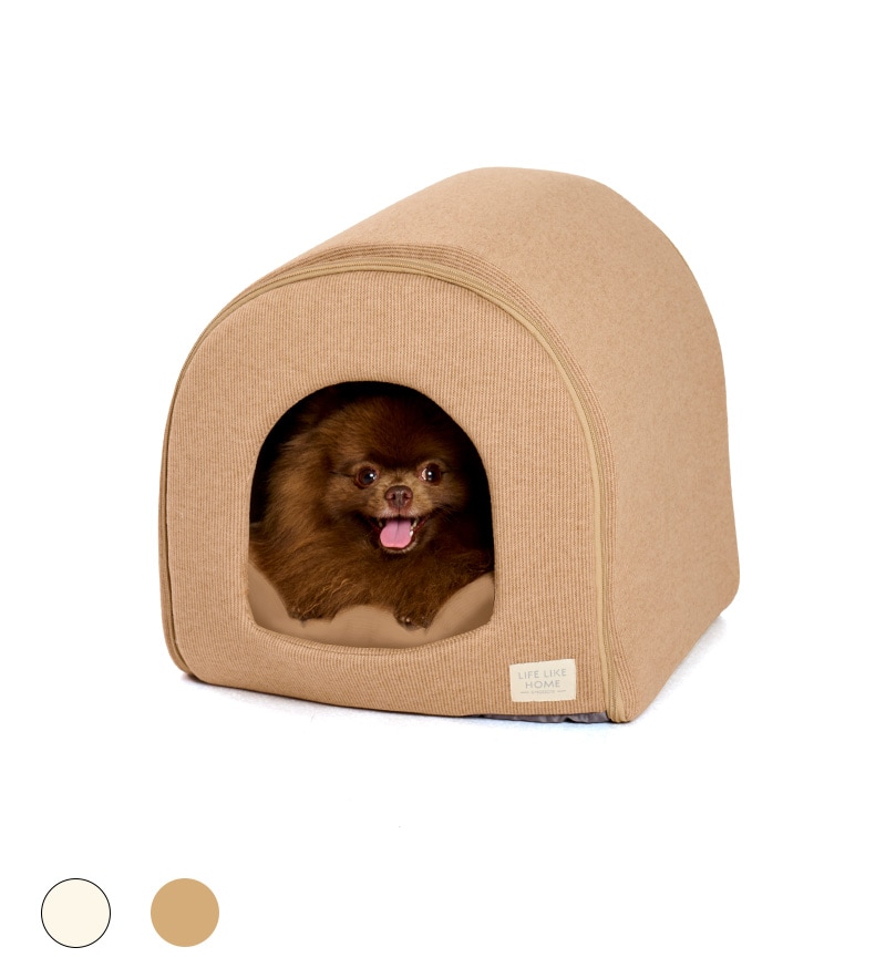 ナチュラルストライプドームベッド