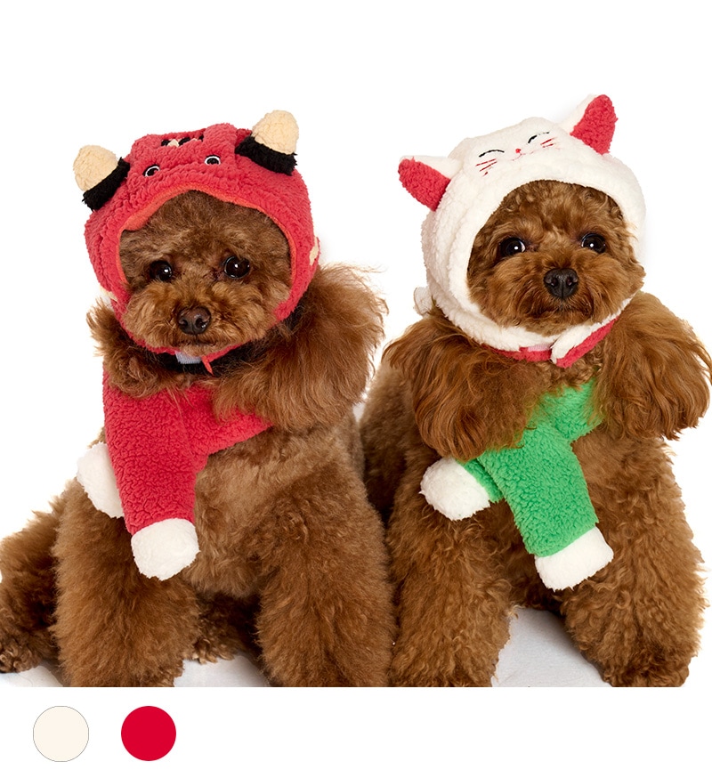 お正月マフラーキャップ