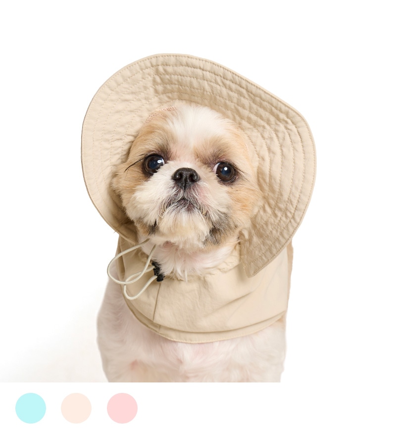 犬用 レインハット 雨の日 帽子 持ち運び 携帯 シンプル かわいい