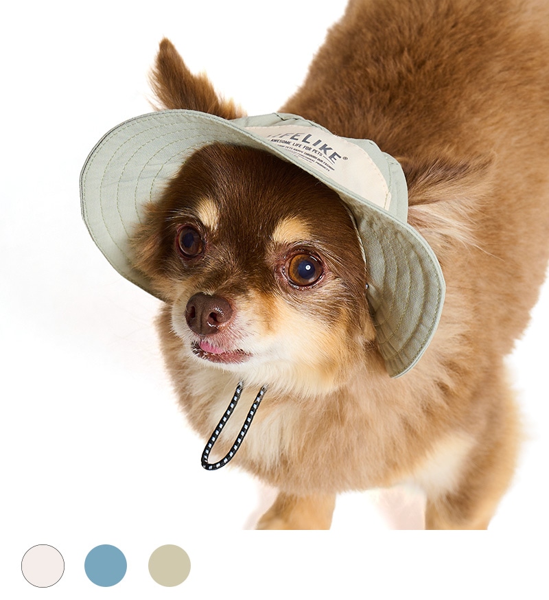 犬用 涼しい ひんやり 熱中症対策 帽子 白内障予防 COOLINGミルアウトドアハット