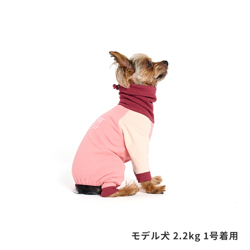 スヌードフリースロンパース