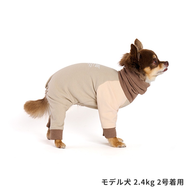 スヌードフリースロンパース