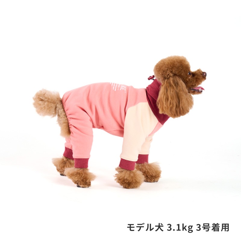 スヌードフリースロンパース