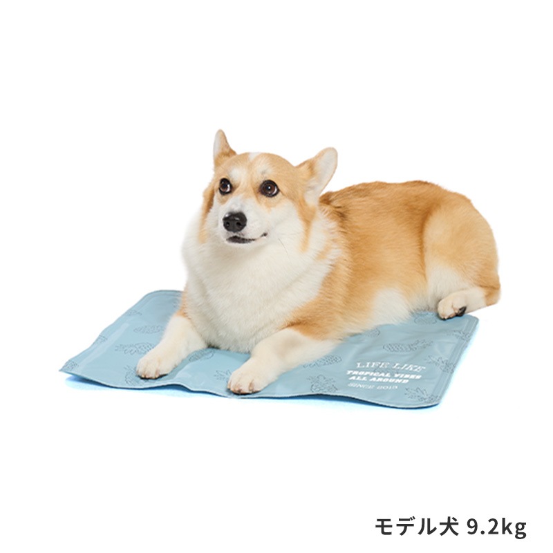 サマーステッチプリントやわらかクールジェルマット