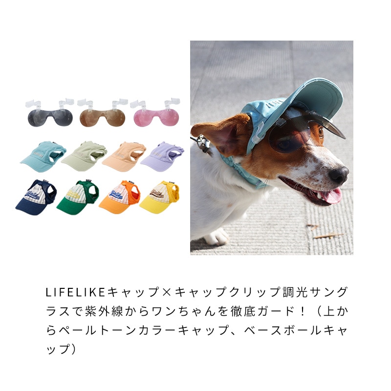 犬服　メルヘン帽子　みるくちゃん キャップクリップ調光サングラス | Others（その他） | LIFE LIKE 【犬