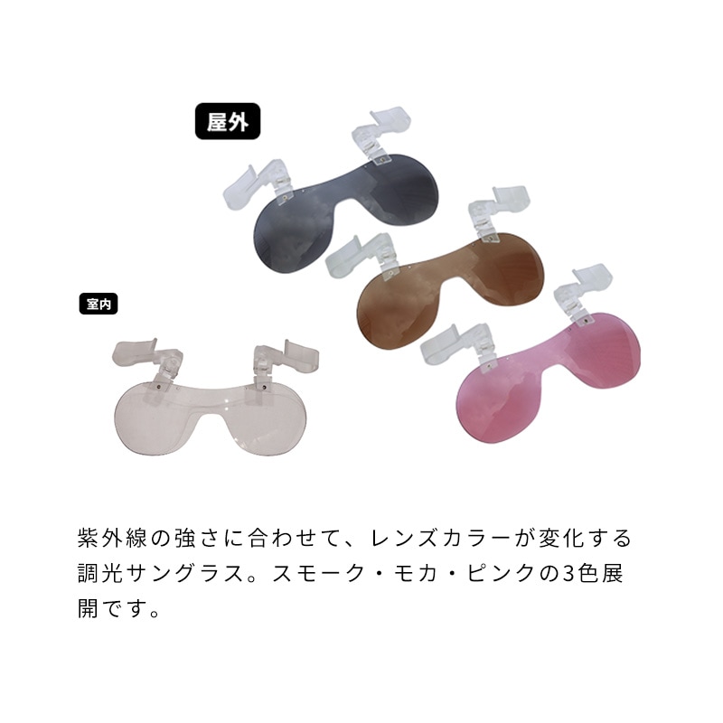 キャップクリップ調光サングラス