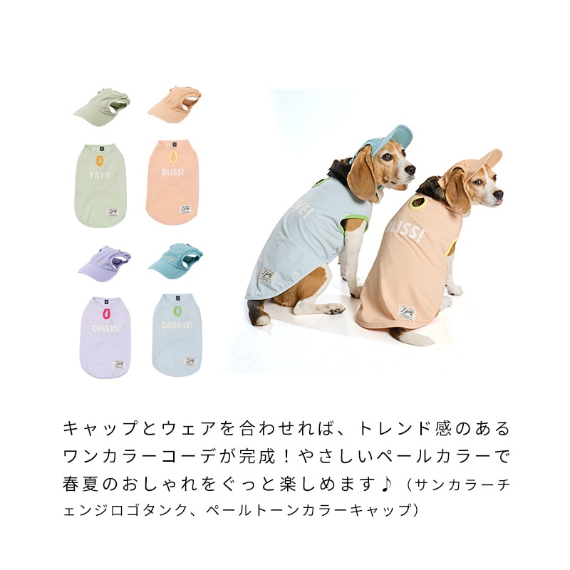 ペールトーンカラーキャップ