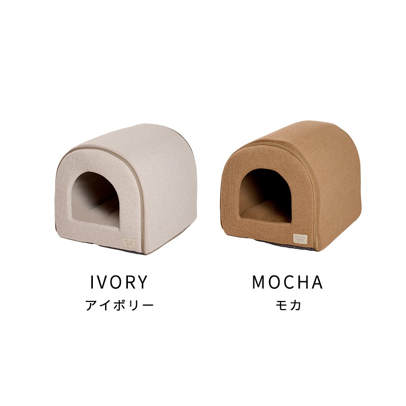 ナチュラルストライプドームベッド