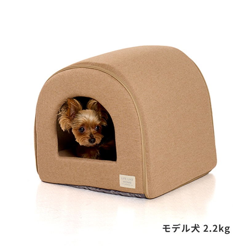 ナチュラルストライプドームベッド