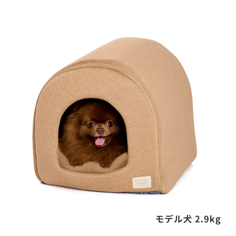 ナチュラルストライプドームベッド