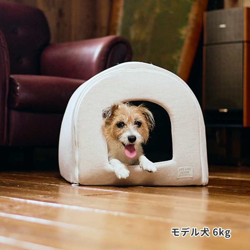 ナチュラルストライプドームベッド