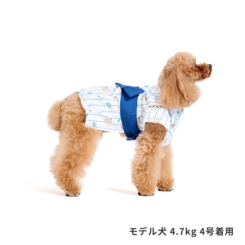 犬服 3S わんこの普段着　ラビフェス　クリーム全柄 犬服 3S わんこの普段着ラビフェスクリーム全柄