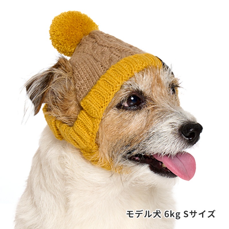 バイカラーニットキャップ