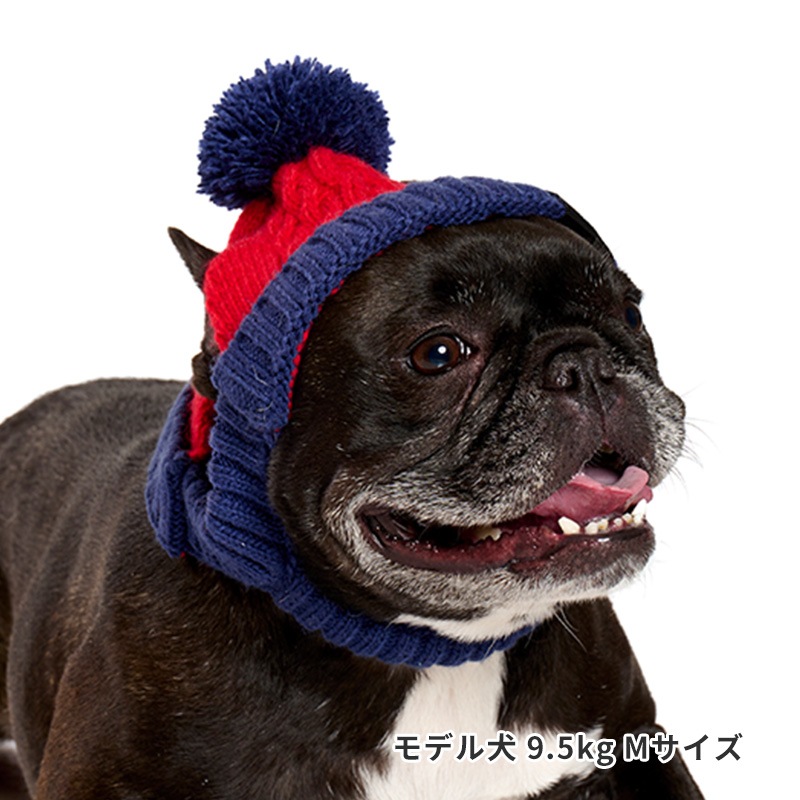 バイカラーニットキャップ