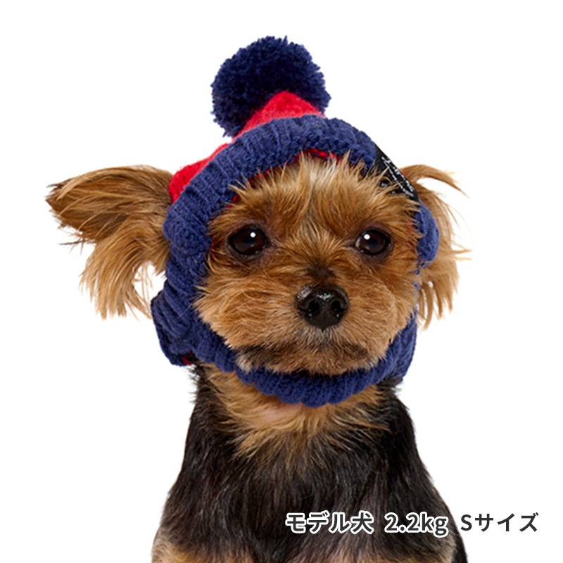 バイカラーニットキャップ