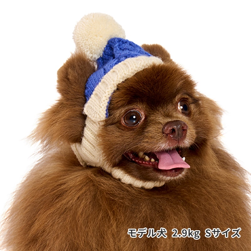 バイカラーニットキャップ