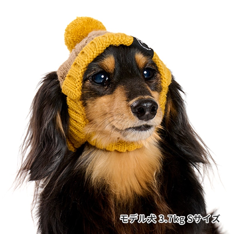 バイカラーニットキャップ