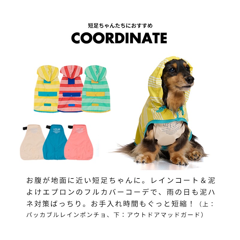 パッカブルレインポンチョ