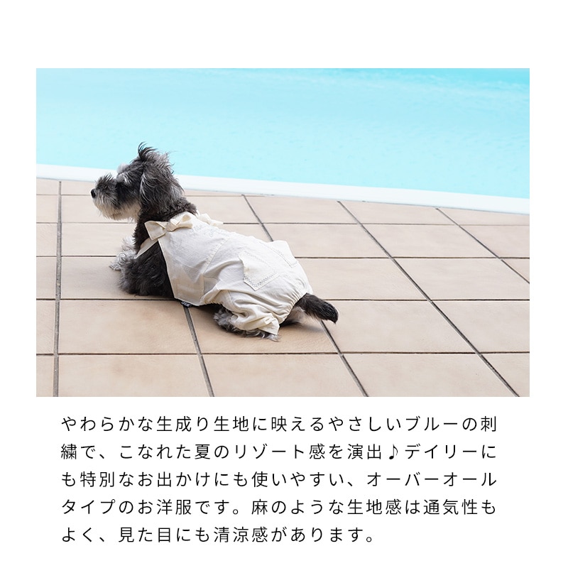 ステッチアロハオーバーオール