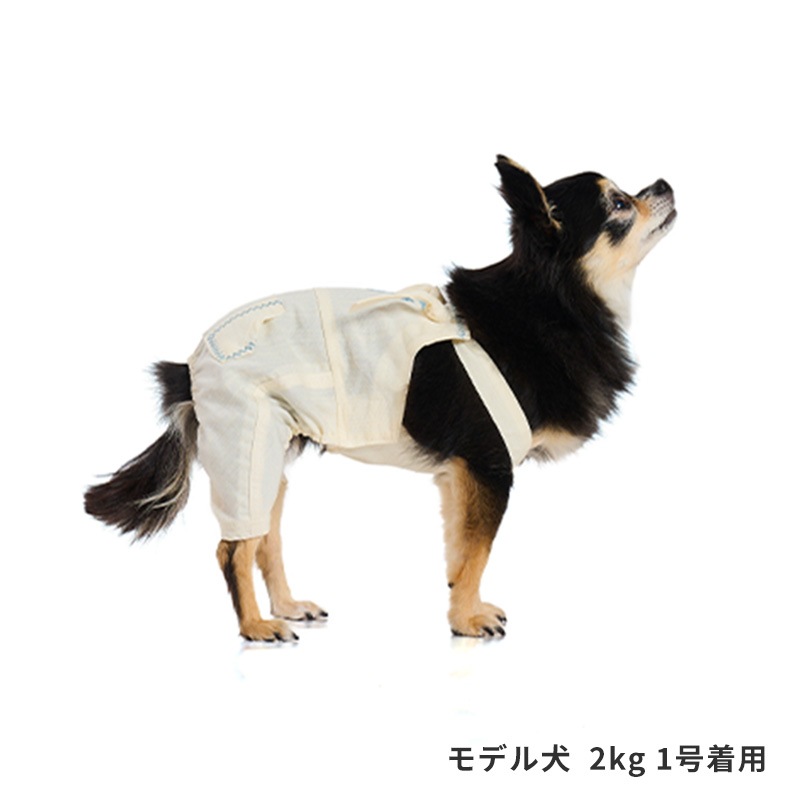 ステッチアロハオーバーオール