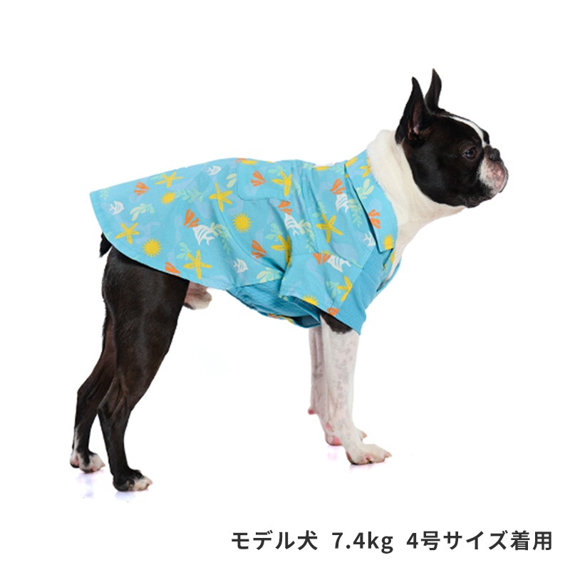 マリンパターンアロハシャツ